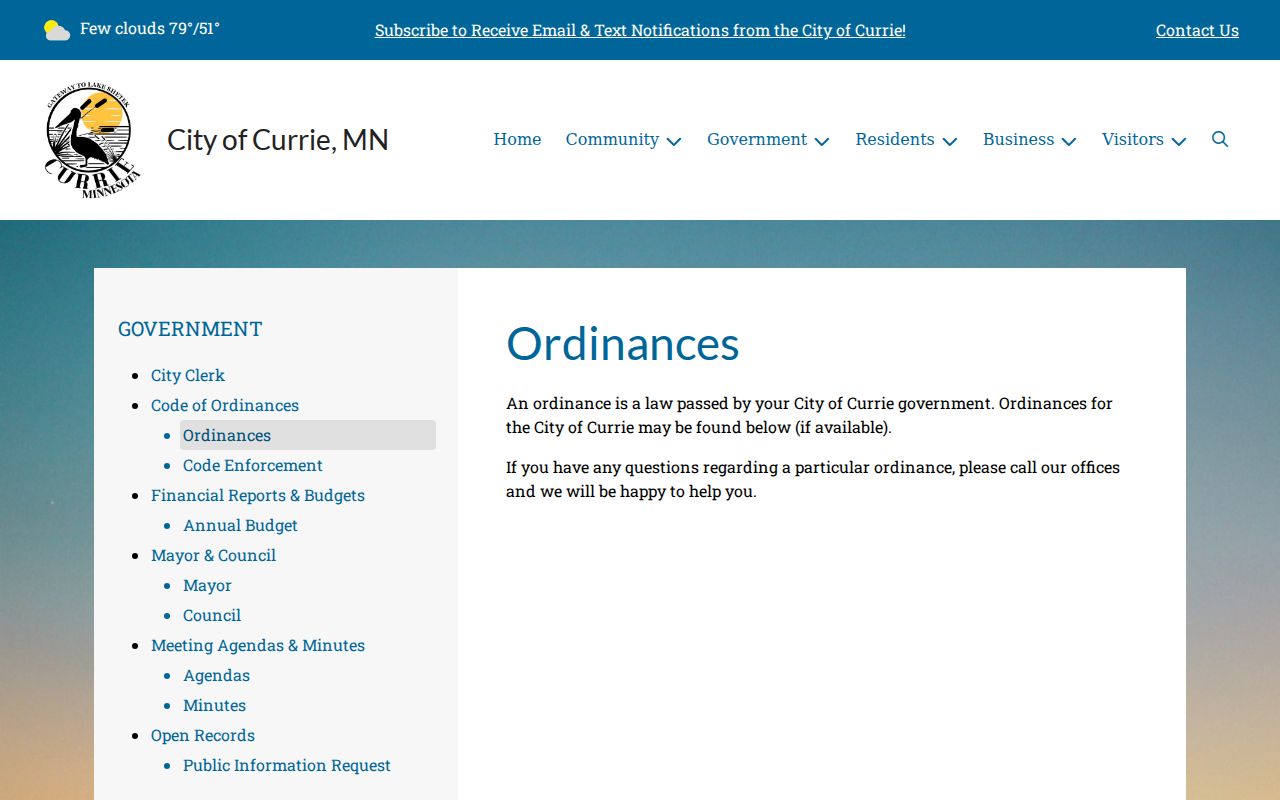 Currie court docket and city ordinance record distinction