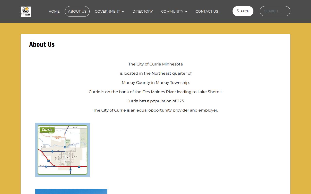 Currie court record history and former county-seat context