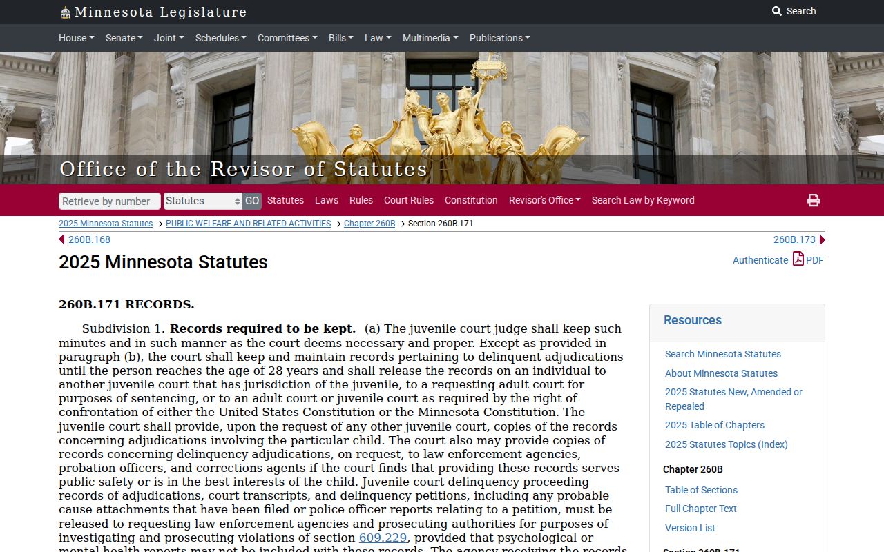 Murray County criminal docket juvenile record access statute source