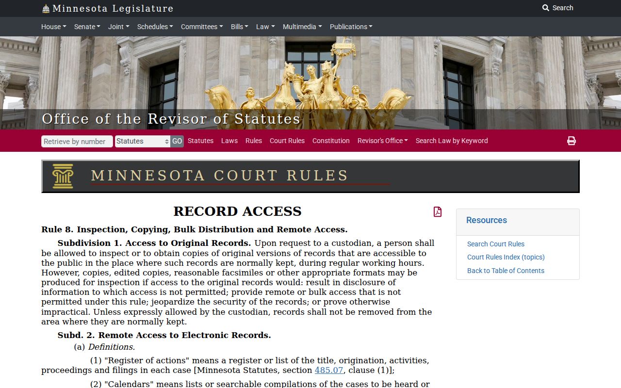 Murray County criminal docket public access rule source